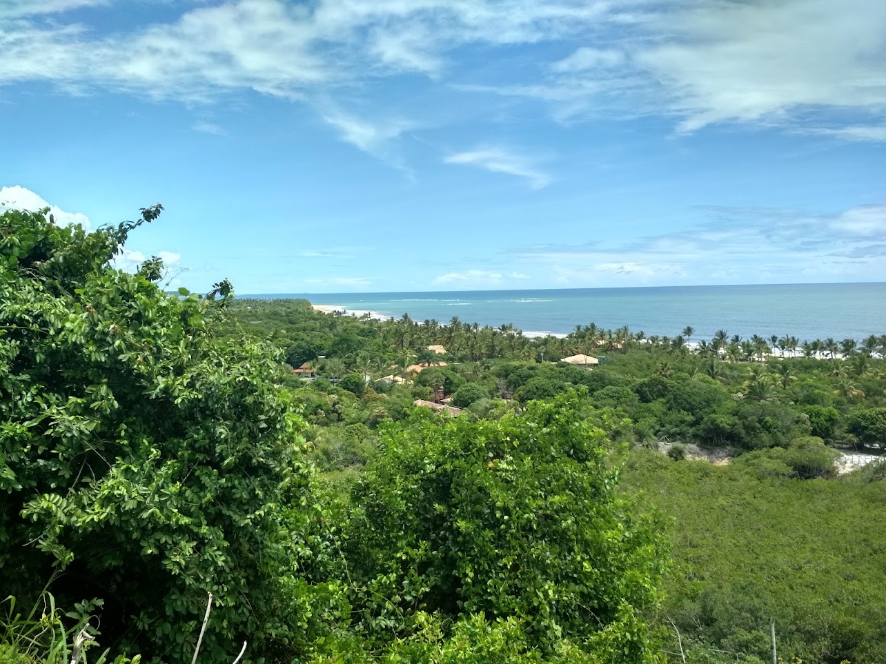 Vista da praia a partir do Quadrado de Trancoso